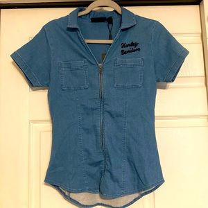 Harley Davidson ladies zip up Small